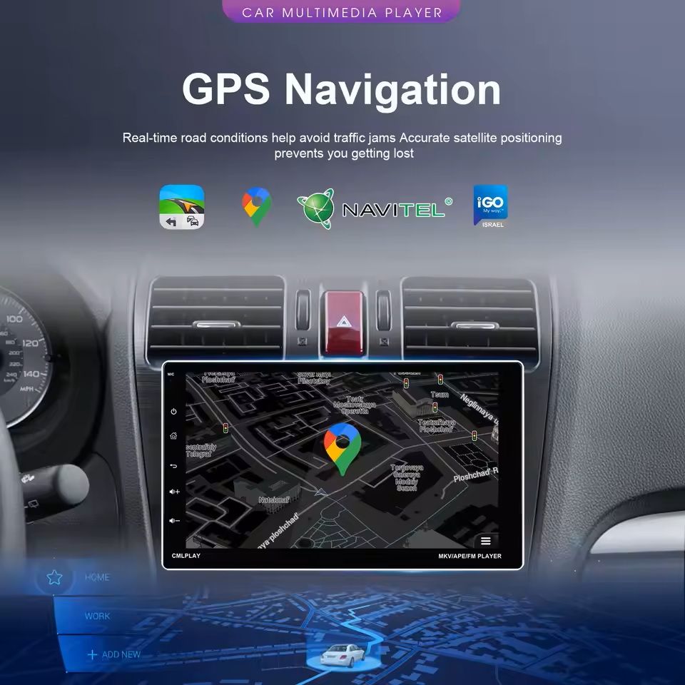 9Inch Android Car Multimedia Player With CarPlay And Bluetooth 2