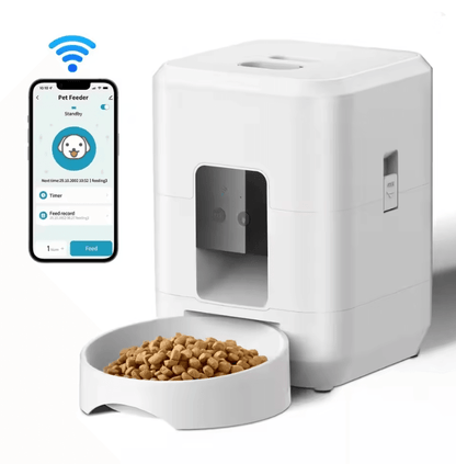 Smart Automatic Pet Feeder With Timed Cat And Dog Food Dispenser 7