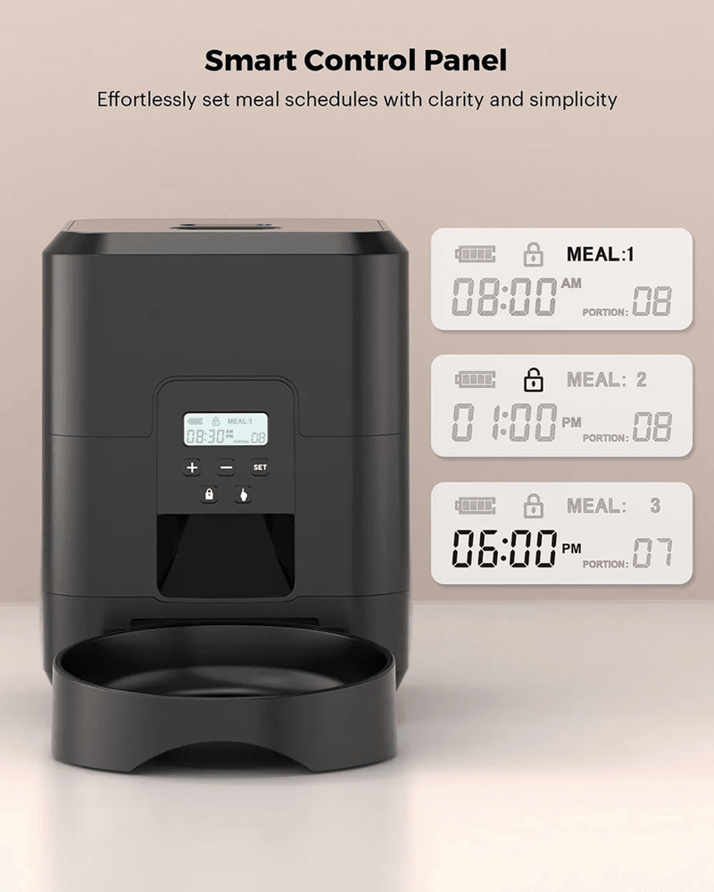 Smart Automatic Pet Feeder With Timed Cat And Dog Food Dispenser 3