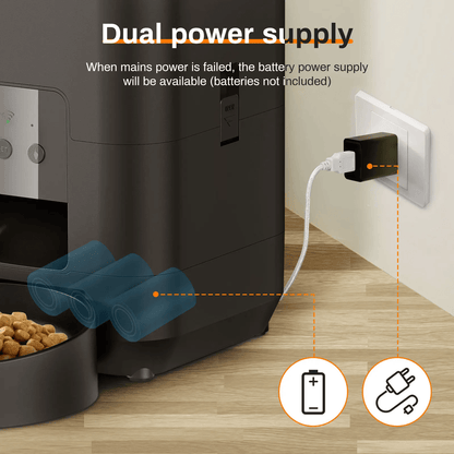 Smart Automatic Pet Feeder With Timed Cat And Dog Food Dispenser 2
