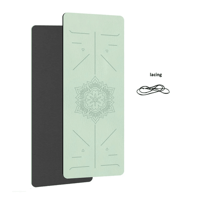 TPE Non Slip Yoga Mat With Alignment Lines For Home Fitness And Pilates 3