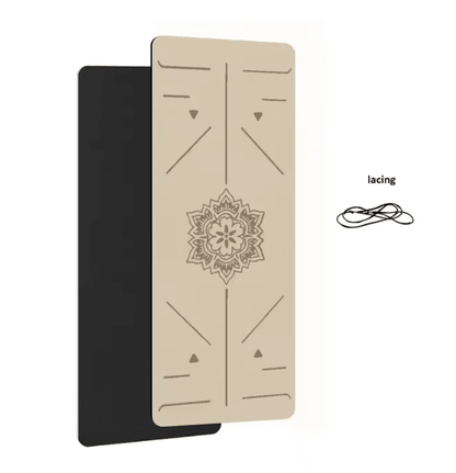 TPE Non Slip Yoga Mat With Alignment Lines For Home Fitness And Pilates 4