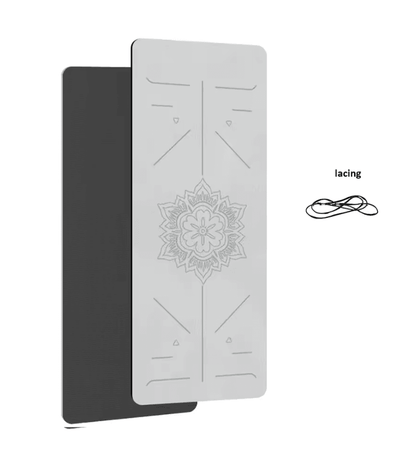 TPE Non Slip Yoga Mat With Alignment Lines For Home Fitness And Pilates 5
