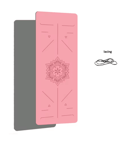 TPE Non Slip Yoga Mat With Alignment Lines For Home Fitness And Pilates 7