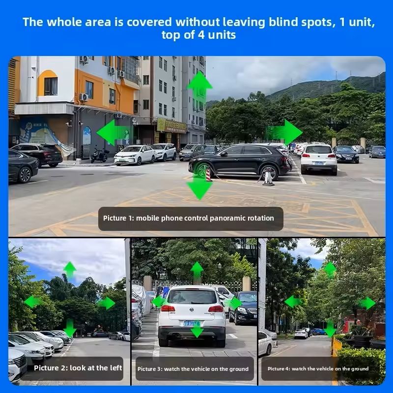 10K6K WiFi PTZ Surveillance Camera With Auto Tracking And Four Lenses 1