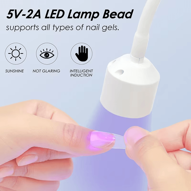 Mini UV LED Nail Lamp For Gel Polish With Foldable Design And USB Fast Drying 1
