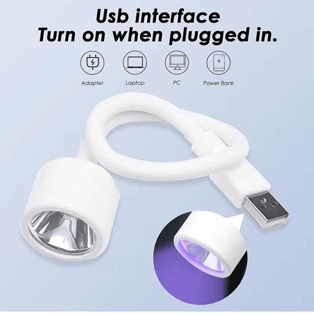 Mini UV LED Nail Lamp For Gel Polish With Foldable Design And USB Fast Drying 5