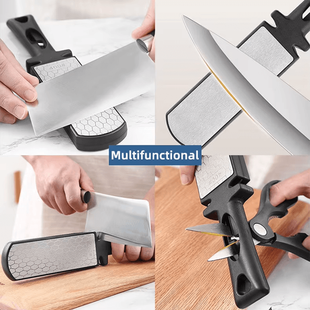 5 In 1 Knife Sharpener With Diamond And Ceramic Grinding Bars For Kitchen And Multi Tool Blades 2