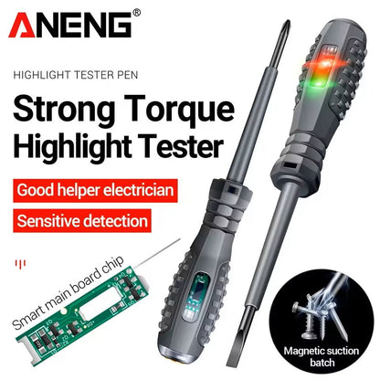 Neon Voltage Tester Screwdriver Pen with Indicator Light