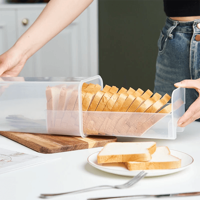 Clear Airtight Bread Box With Lid For Homemade Loaf And Sandwich Storage 1