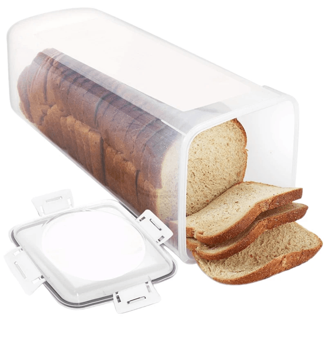 Clear Airtight Bread Box With Lid For Homemade Loaf And Sandwich Storage 3
