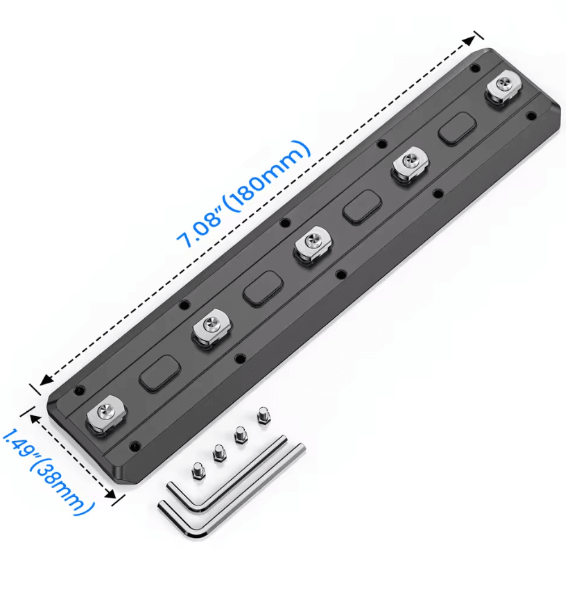 WEYLLAN MK80 MLOK ARCA Rail Adapter  Lightweight Aluminum Bipod Mount 7