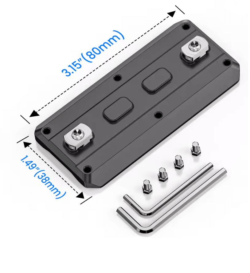 WEYLLAN MK80 MLOK ARCA Rail Adapter  Lightweight Aluminum Bipod Mount 6