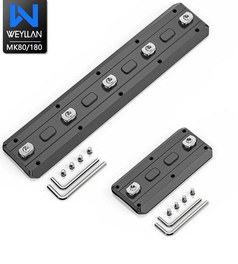 WEYLLAN MK80 MLOK ARCA Rail Adapter  Lightweight Aluminum Bipod Mount 1