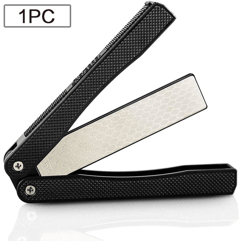 Portable Diamond Knife Sharpener With Folding Handle For Outdoor Use 4