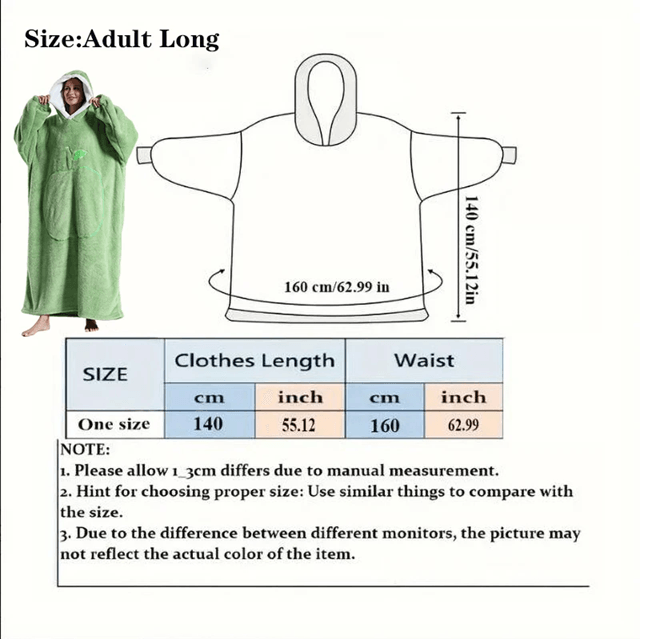 CozyWrap Extra Long Hooded Blanket With Sleeves  UltraSoft Winter Wearable Throw 10