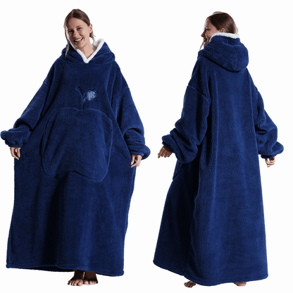 CozyWrap Extra Long Hooded Blanket With Sleeves  UltraSoft Winter Wearable Throw 6