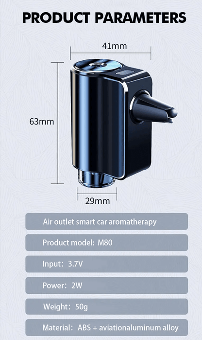 Smart Car Air Freshener  Essential Oil Diffuser  Adjustable Aromatherapy Humidifier For A Fresh Rel 9