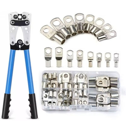 Copper Ring Terminal and Crimping Tool Kit for Automotive Wiring