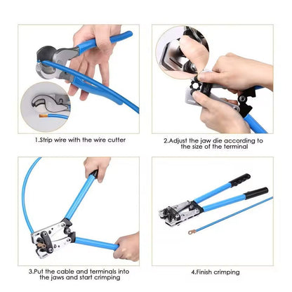 Copper Ring Terminal And Crimping Tool Kit For Automotive Wiring 3