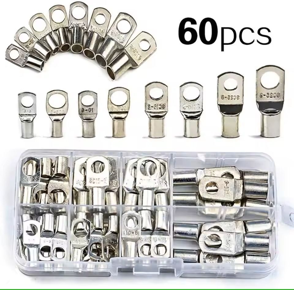 Copper Ring Terminal And Crimping Tool Kit For Automotive Wiring 6