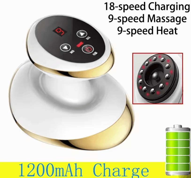 Electric Massage Brush With Gua Sha And Cupping Therapy 3 In 1 Slimming And Pain Relief Tool 4