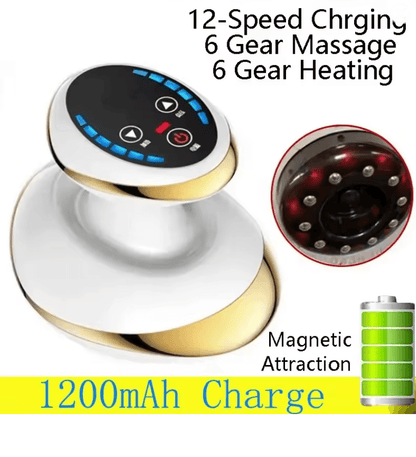 Electric Massage Brush With Gua Sha And Cupping Therapy 3 In 1 Slimming And Pain Relief Tool 3