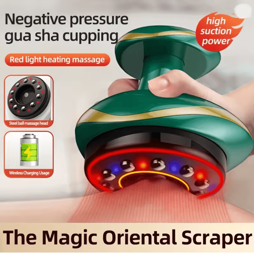 Electric Massage Brush With Gua Sha And Cupping Therapy 3 In 1 Slimming And Pain Relief Tool 2