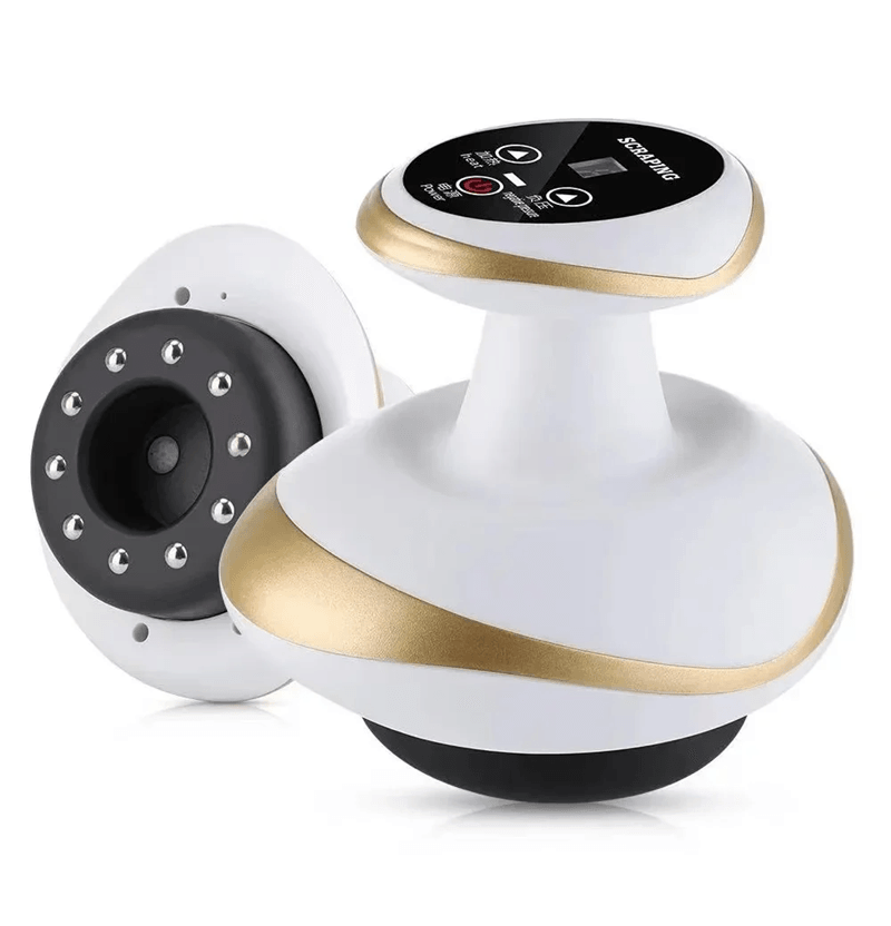 Electric Massage Brush with Gua Sha and Cupping Therapy 3 in 1 Slimming and Pain Relief Tools