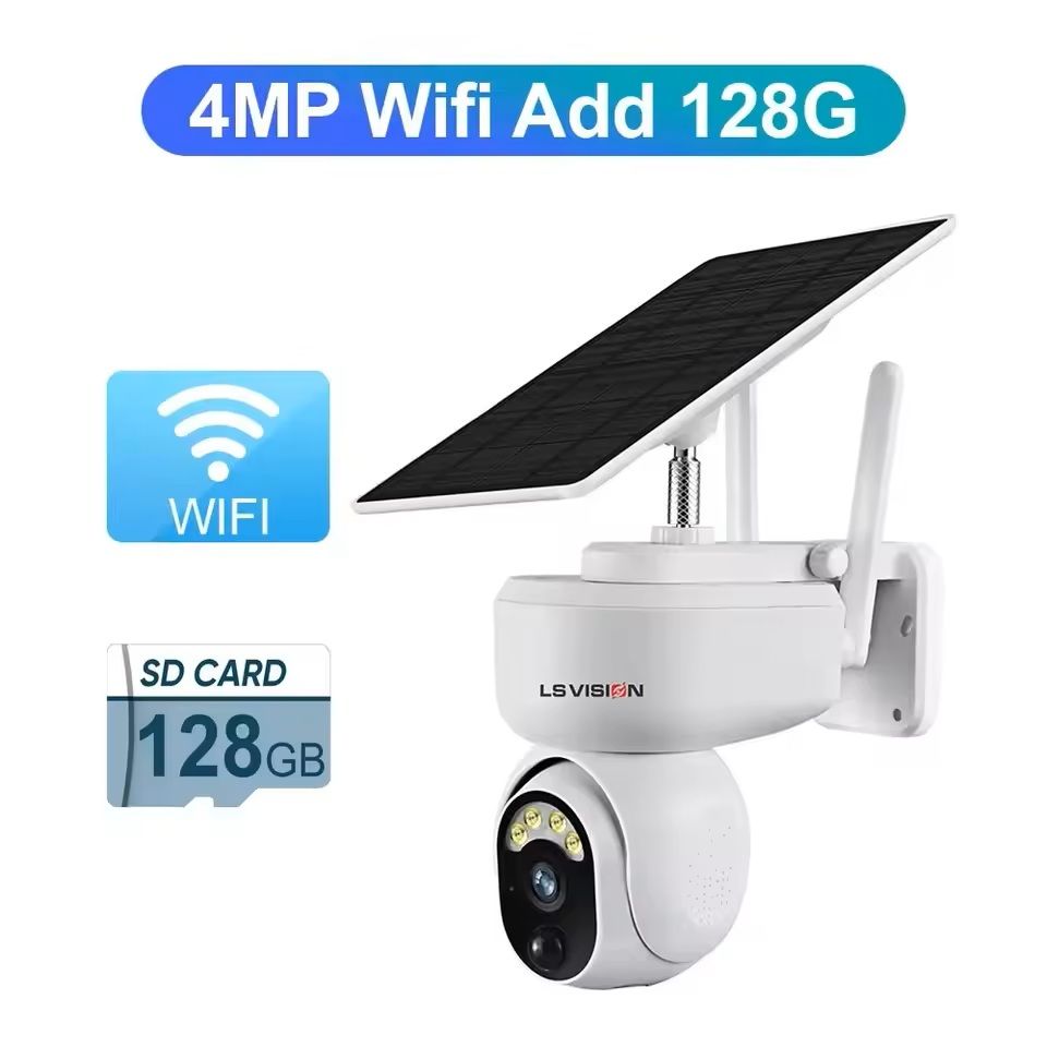 4MP Wireless PTZ Security Camera With Motion Detection And Solar Power 9