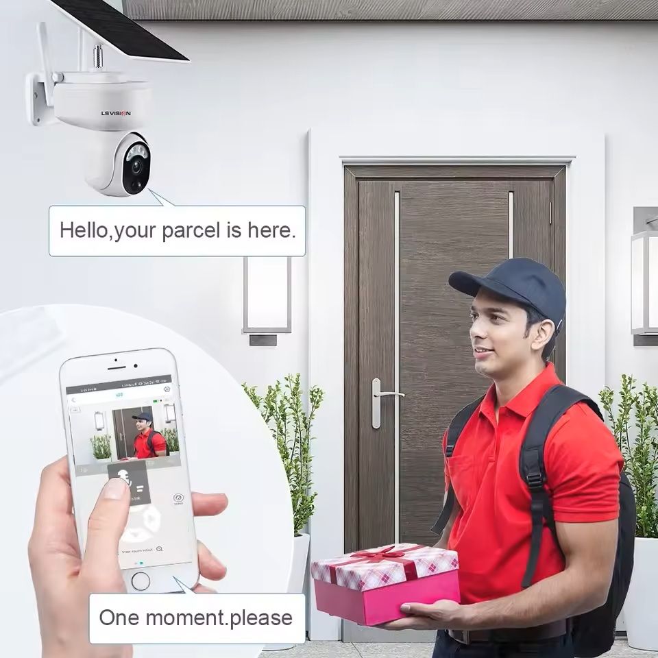 4MP Wireless PTZ Security Camera With Motion Detection And Solar Power 2