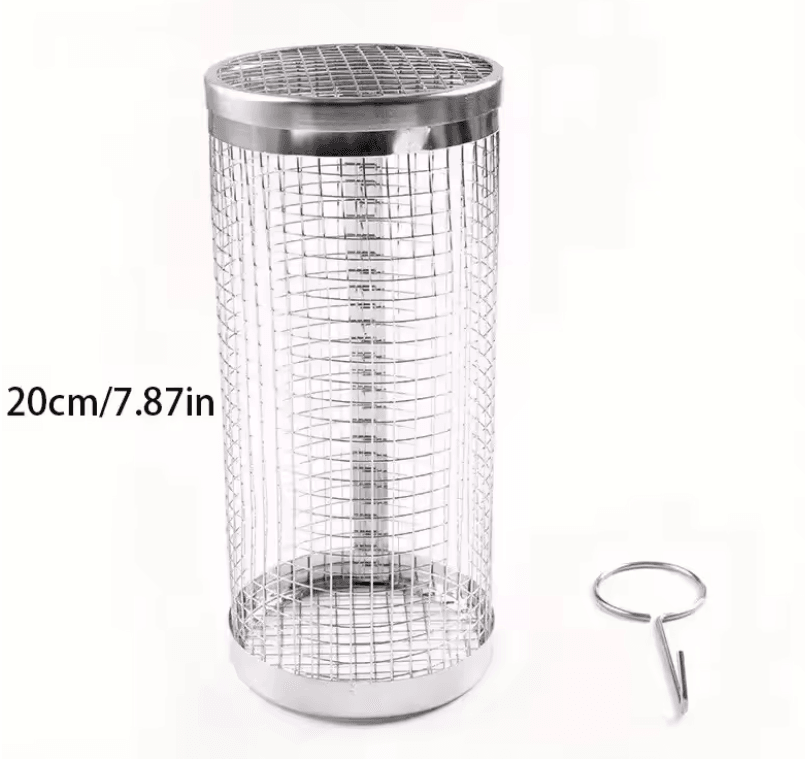 Stainless Steel Grill Basket For Outdoor BBQ And Camping Cooking 2