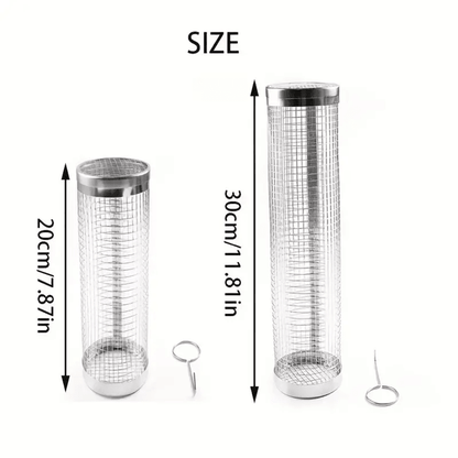 Stainless Steel Grill Basket For Outdoor BBQ And Camping Cooking 4