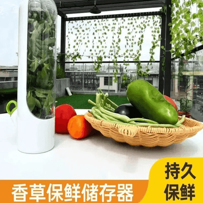 Vegetable Storage Container with Lid for Refrigerator Organization and Freshness