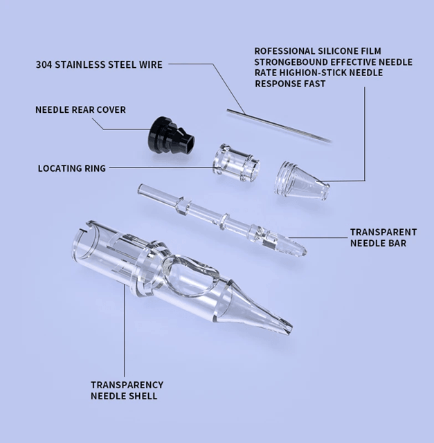 Wireless Tattoo Kit With Rotary Tattoo Machine And Cartridge Needles For Beginners And Professional 5