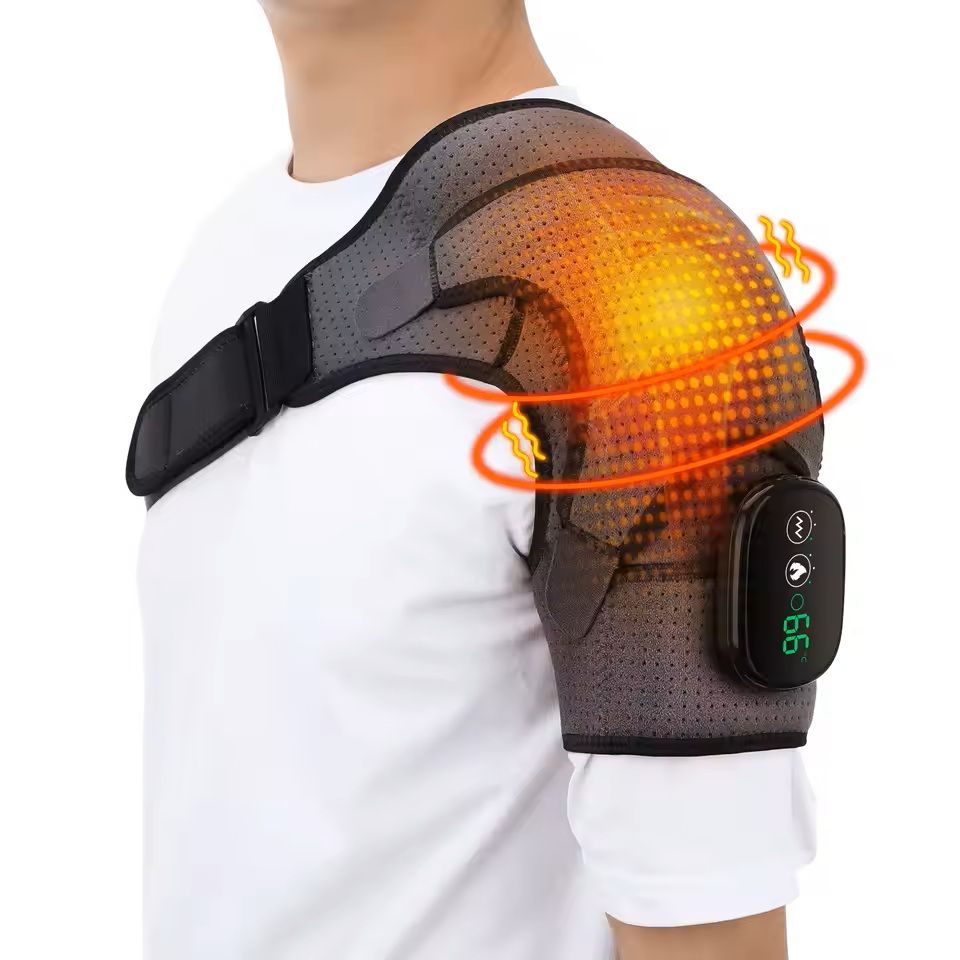 Electric Heating Shoulder Massage Belt for Muscle Relaxation