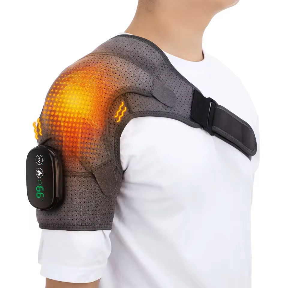 Electric Heating Shoulder Massage Belt For Muscle Relaxation 8
