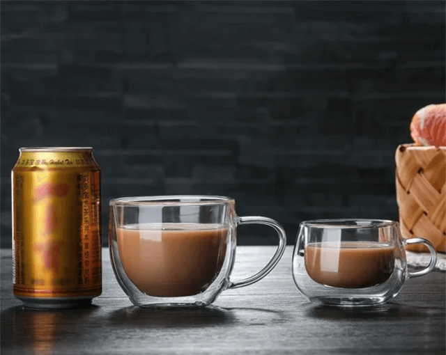 Double Wall Glass Coffee Cup Heat Resistant Borosilicate Mug For Hot And Cold Drinks 1