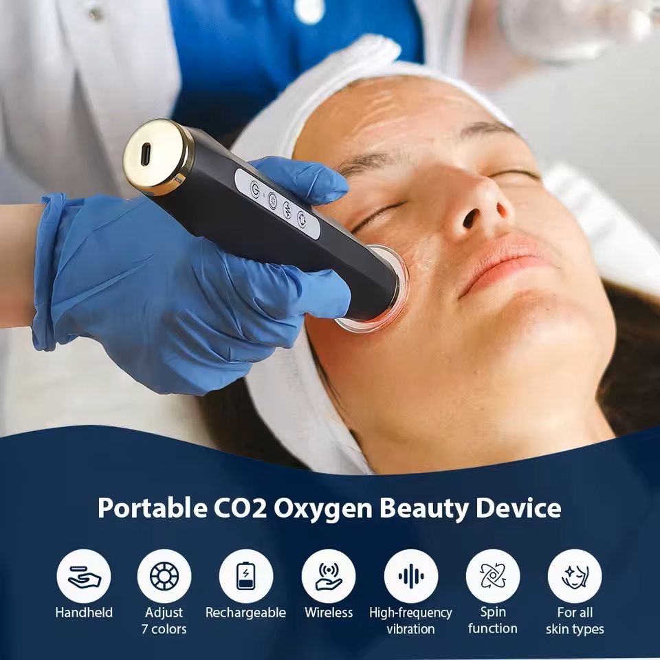 Oxygen Bubble Pen CO2 Facial Machine With 7Color LED Therapy 5