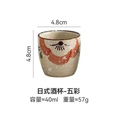 Japanese Style HandPainted Ceramic Tea Cup 6