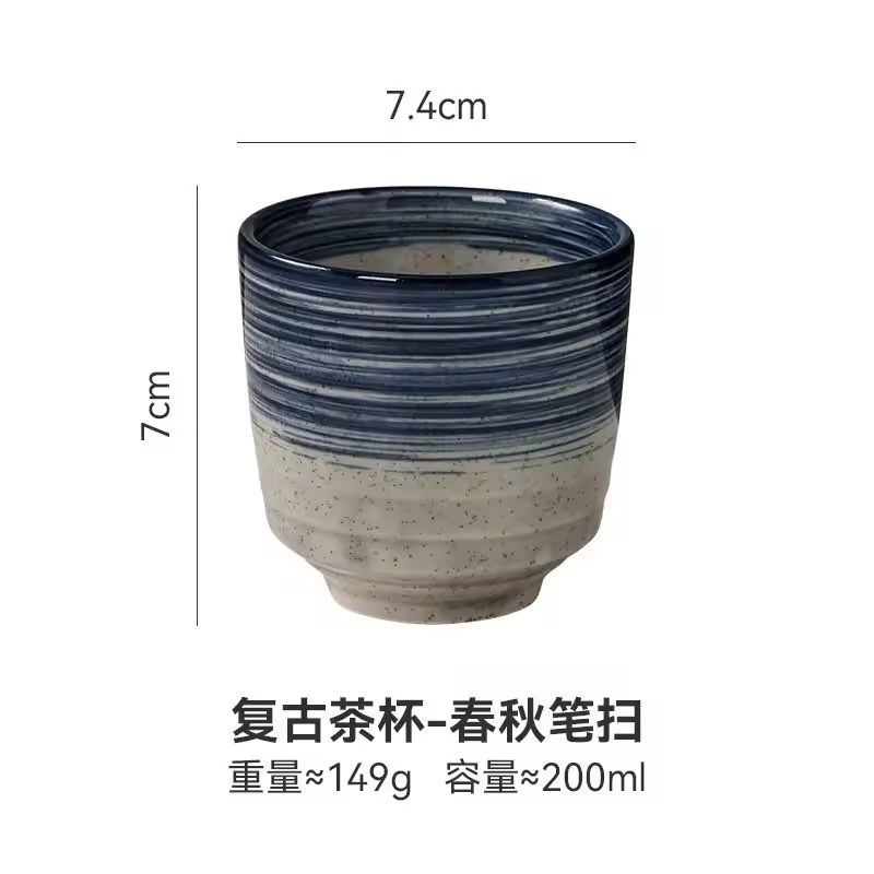 Japanese Style HandPainted Ceramic Tea Cup 7
