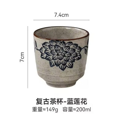 Japanese Style HandPainted Ceramic Tea Cup 8