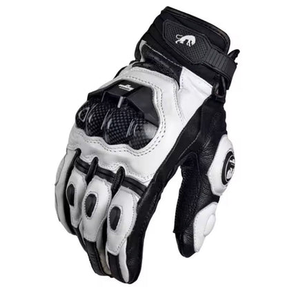 Motorcycle Leather Riding Gloves For Summer And Winter 6
