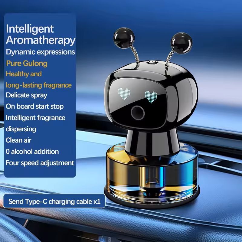 Smart Car Air Freshener Rechargeable Aroma Diffuser With Adjustable Settings 7