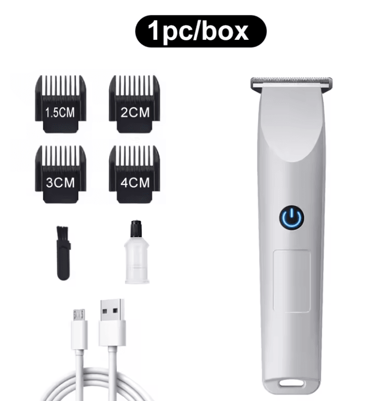 PrecisionPro Cordless Hair And Beard Trimmer USB Rechargeable Adjustable Blades 1