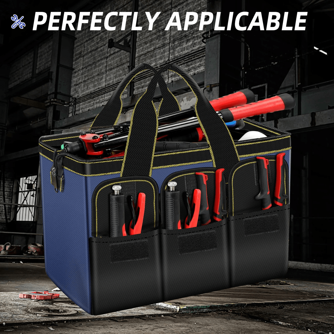 AIRAJ Heavy Duty Electrician Tool Bag Waterproof Oxford Cloth Organizer