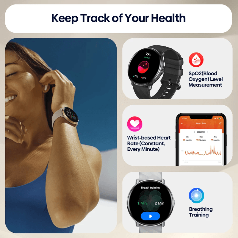 Zeblaze GTR 3 Pro AMOLED Smartwatch With Bluetooth Calling And Fitness Tracking 2