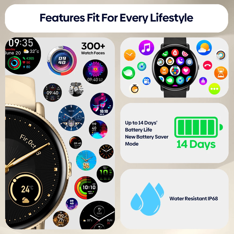 Zeblaze GTR 3 Pro AMOLED Smartwatch With Bluetooth Calling And Fitness Tracking 4