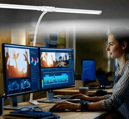 Dimmable Clip On LED Desk Lamp With Flexible Arm For Reading Office And Computer Use 8