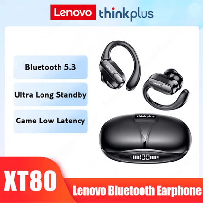 ERAZER XT80 Sports Wireless Headphones with Mic and LED Display for Hifi Stereo Sound